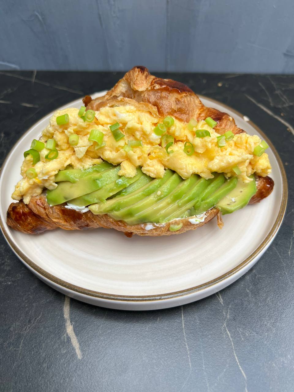 Avocado and Egg Croissant