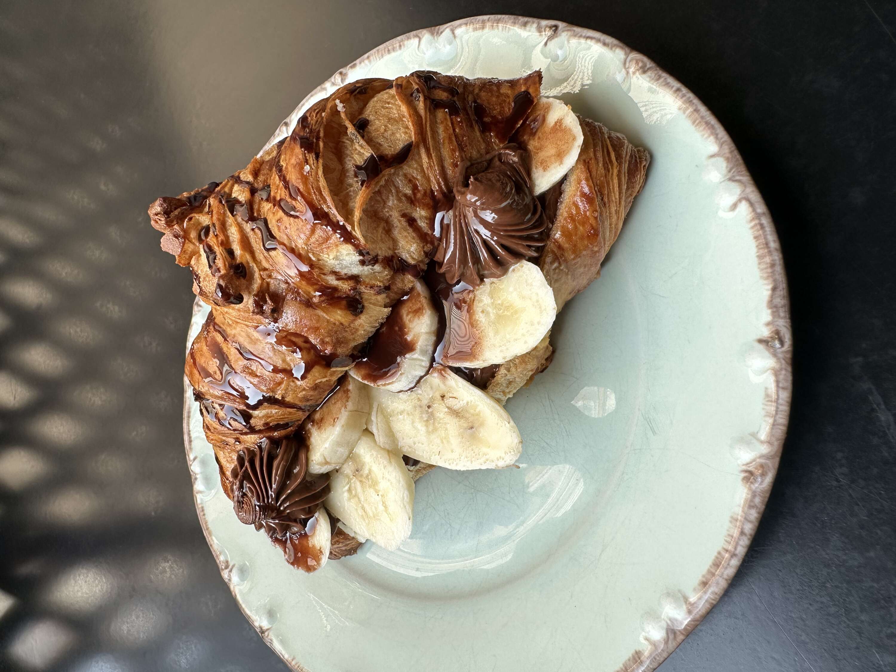 Banana and Nutella Croissant