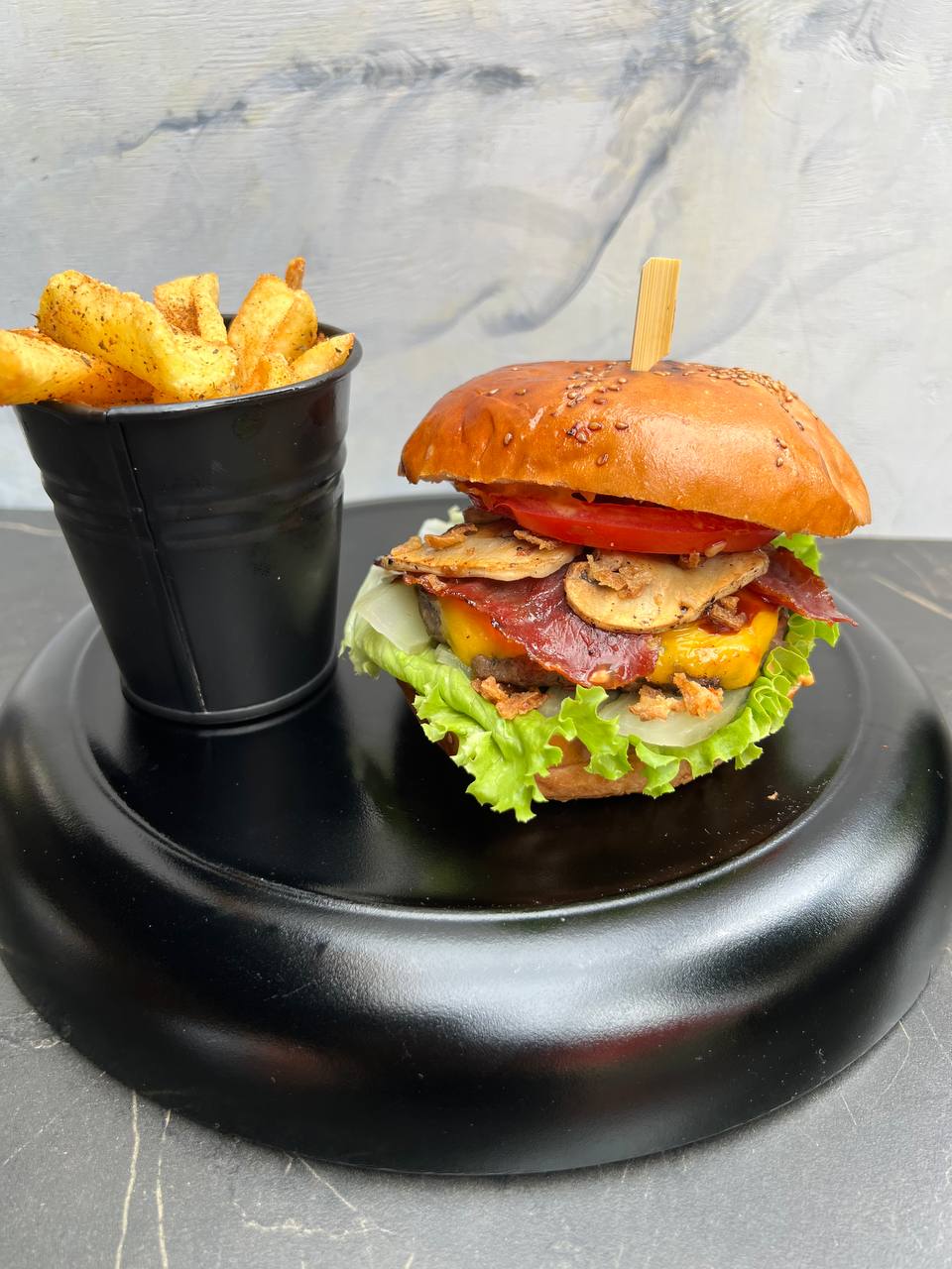 Mushroom Burger (Handmade)