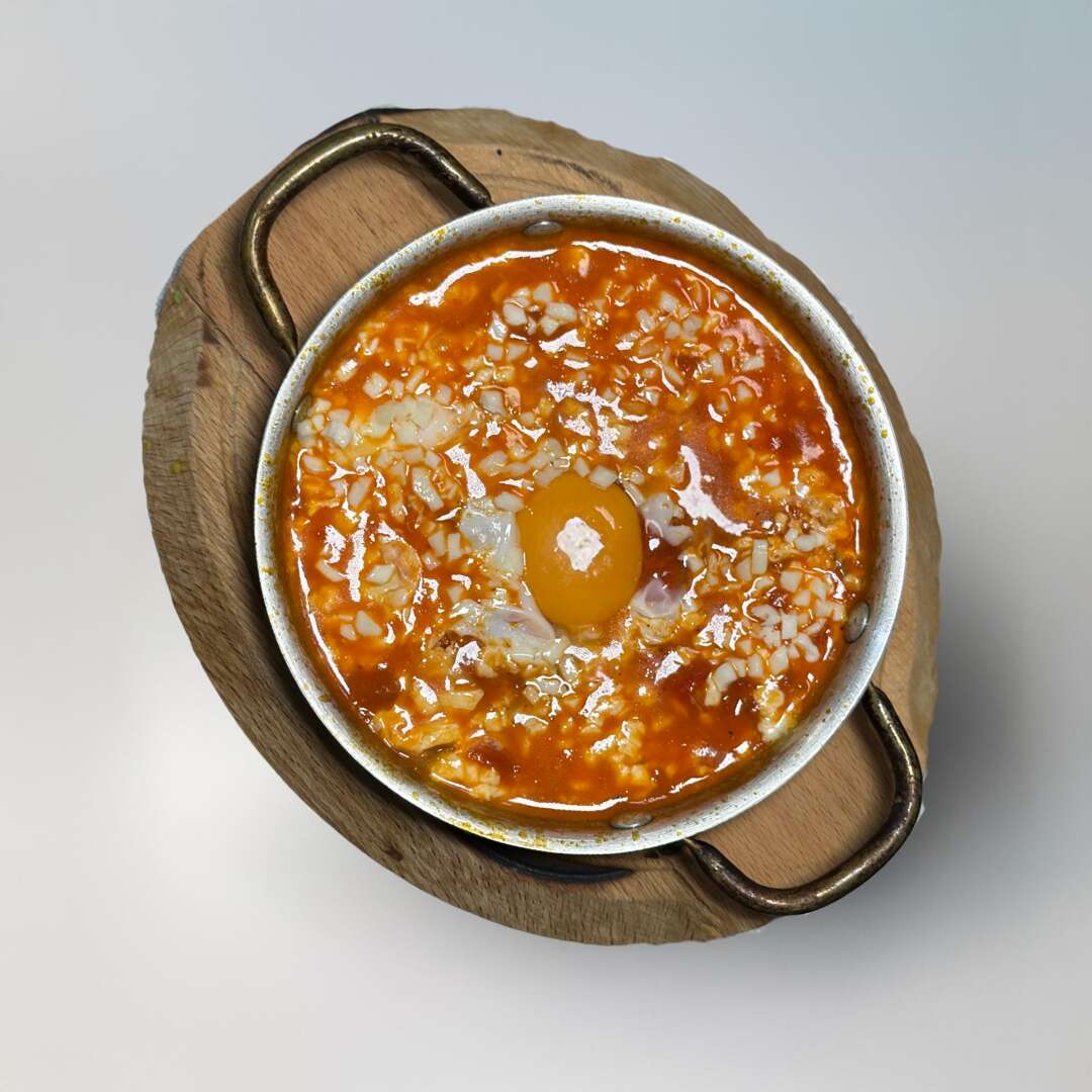 Menemen with kaşar cheese