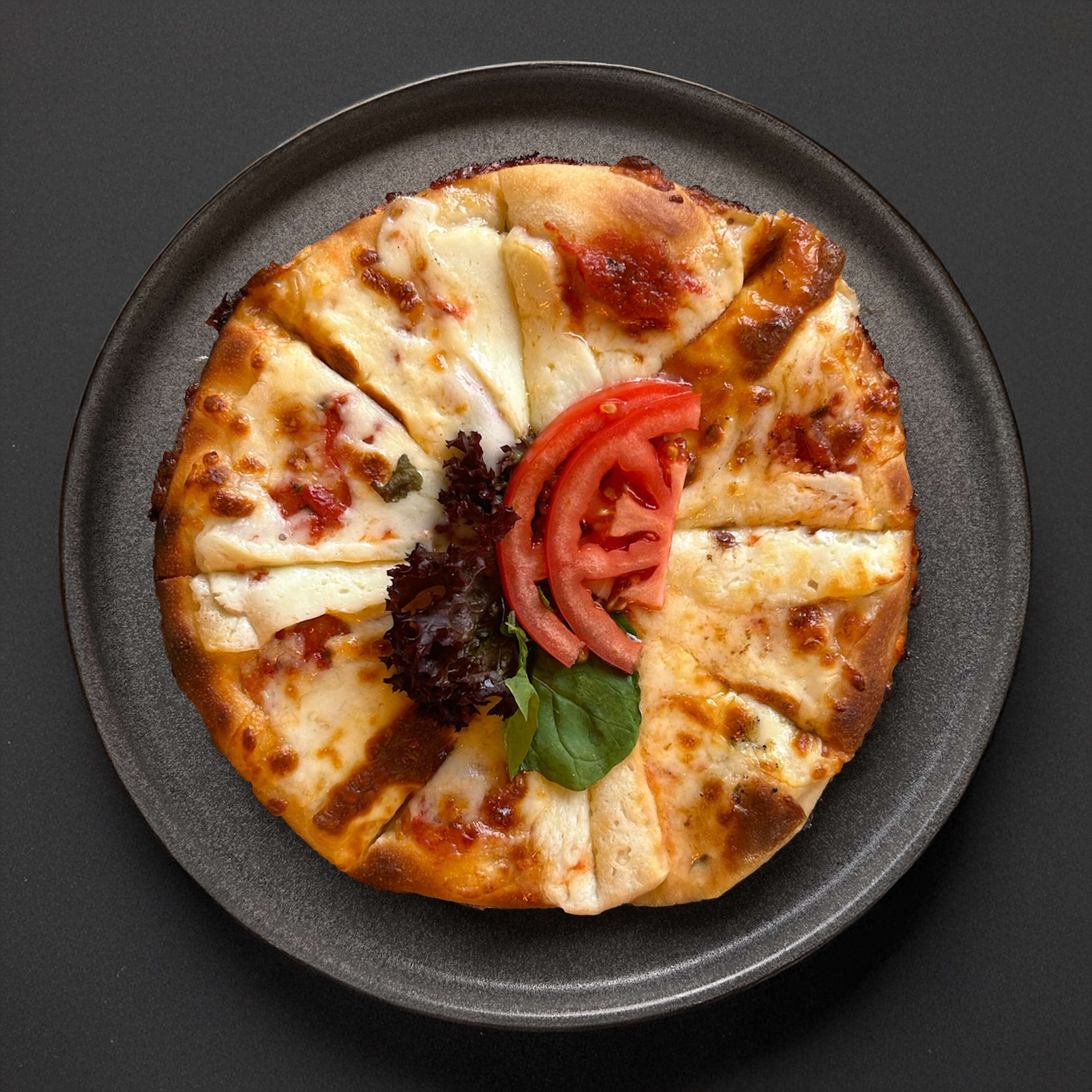 Three-Cheese Pizza