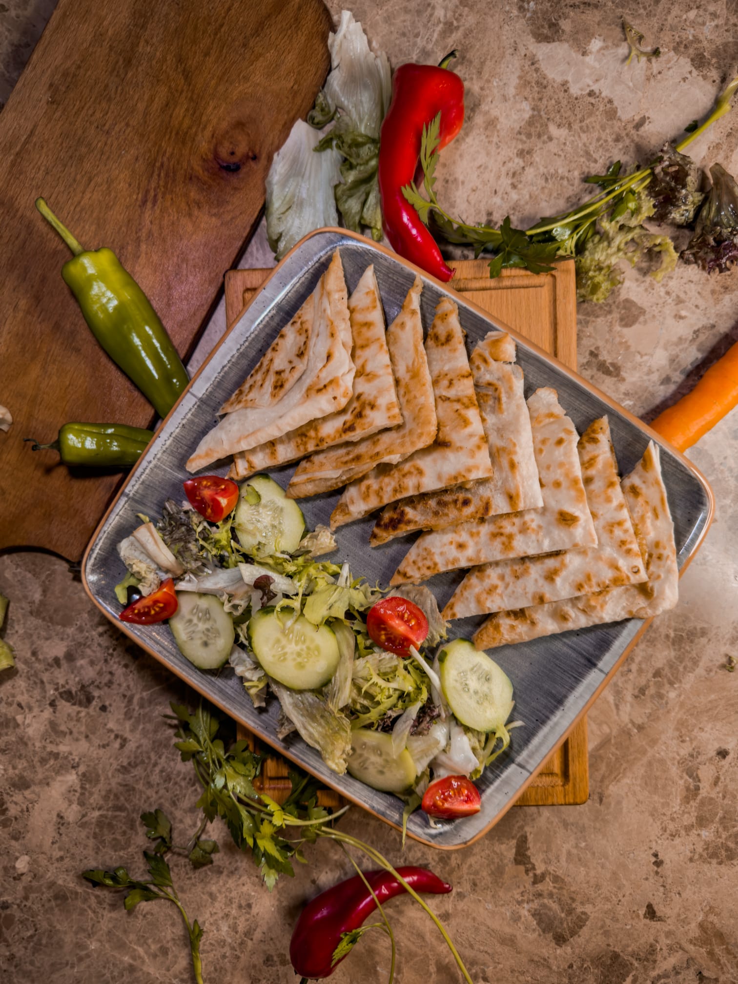 White cheese gözleme