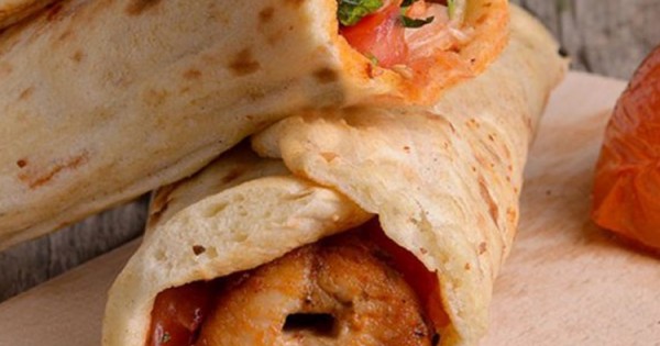 Chicken shish wrap