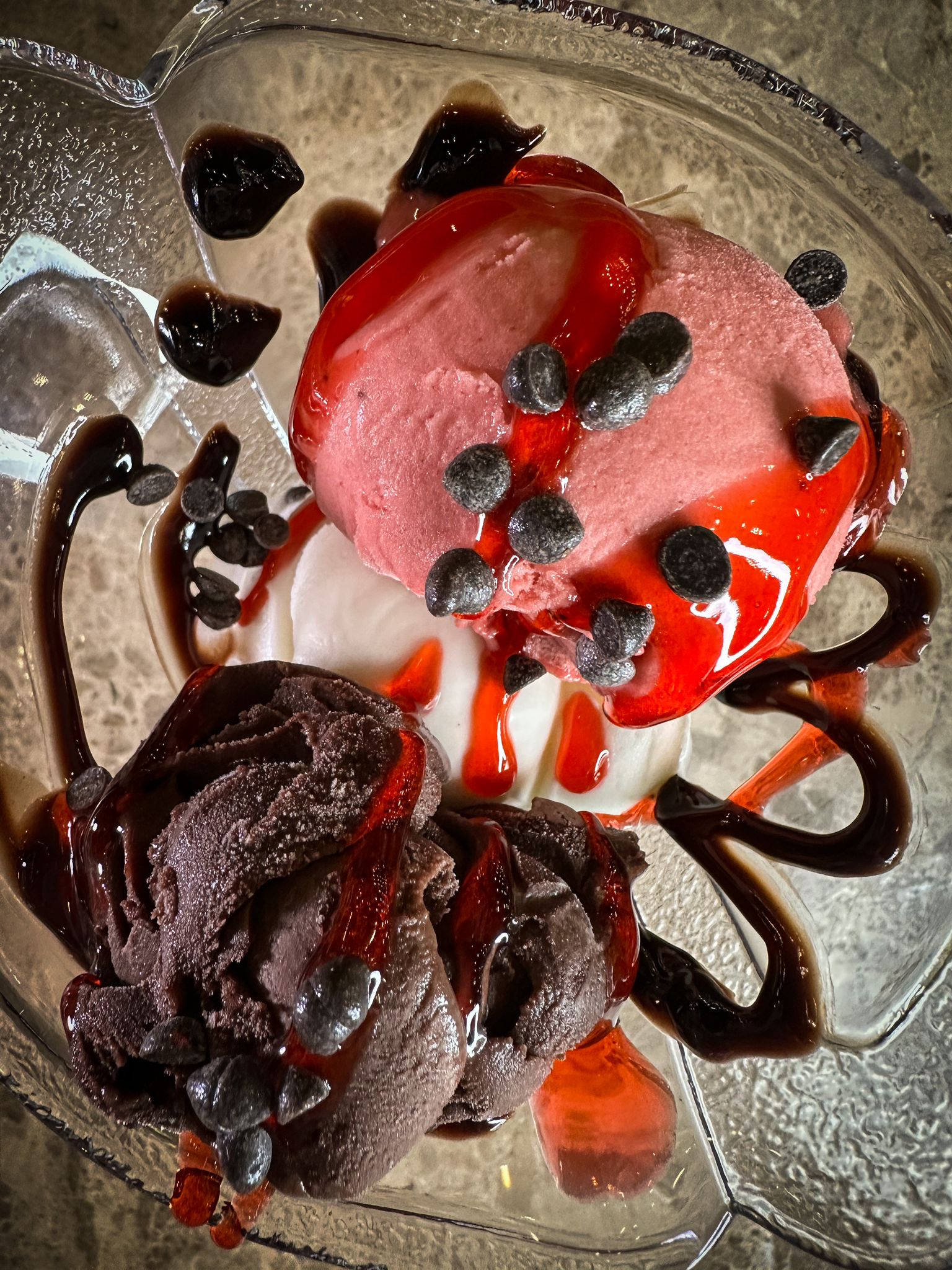 Ice cream trio