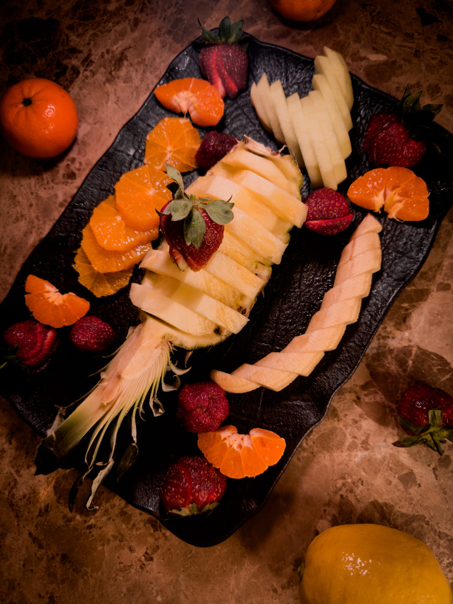 Seasonal fruit plate