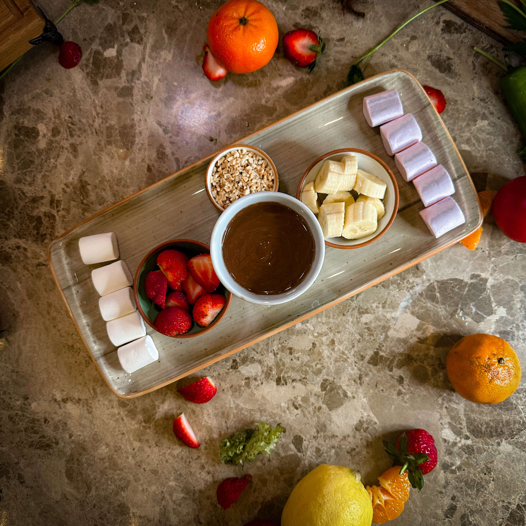 Marshmallow fondue