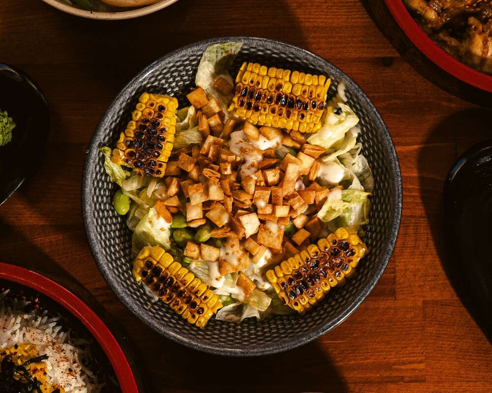 Caesar corn salad