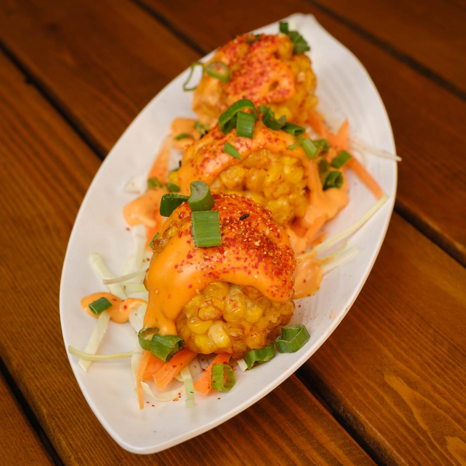 Tempura corn balls