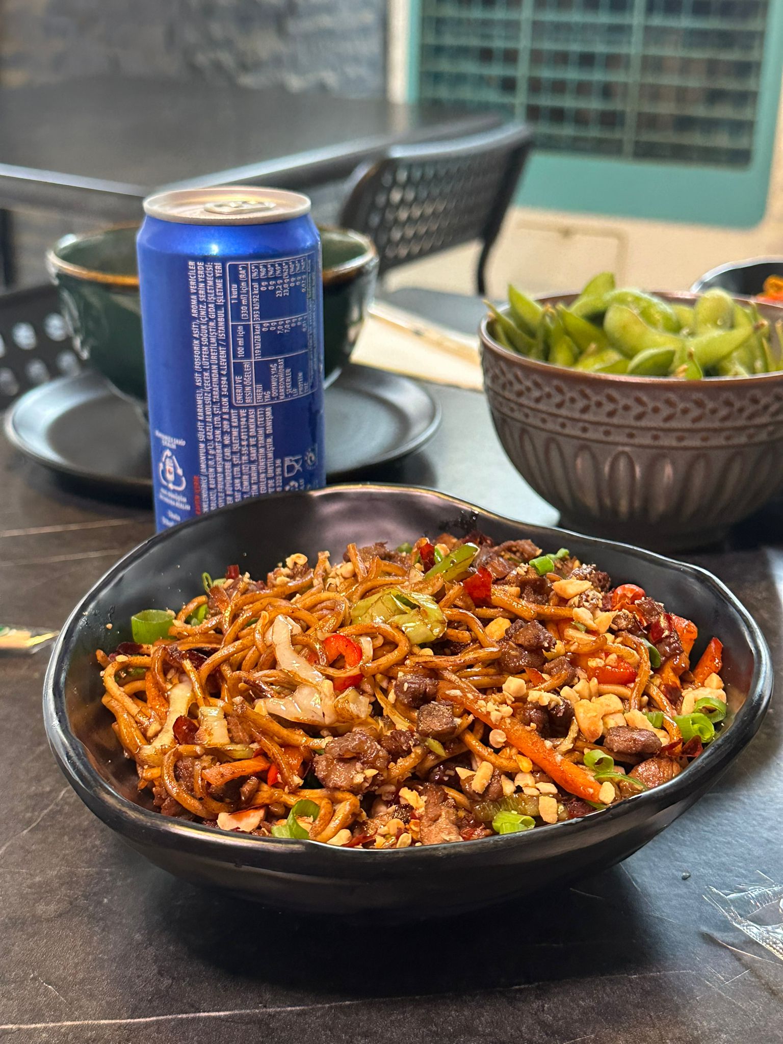 Dan dan noodles (Chinese Sichuan recipe), medium spicy