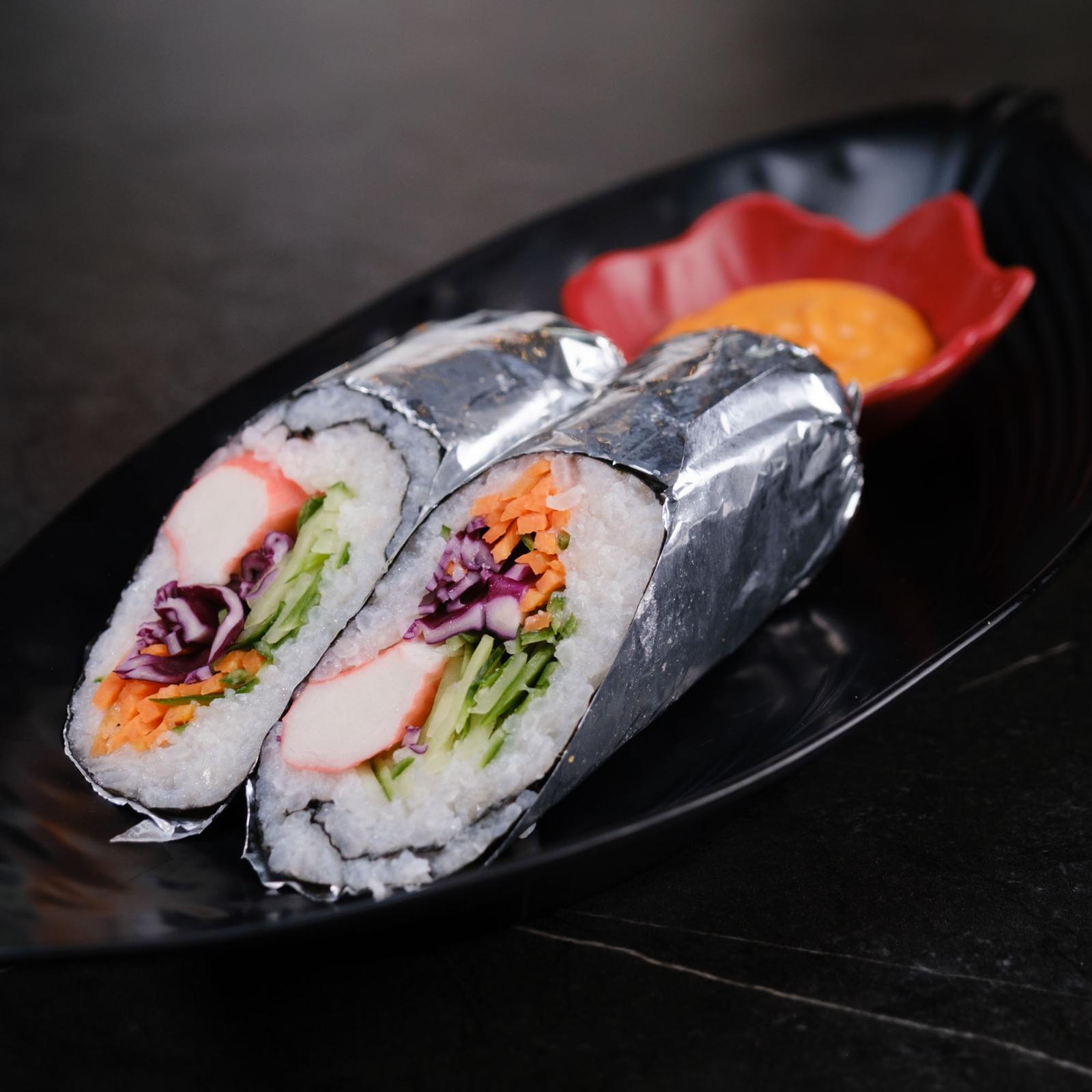 Godzilla sushi burrito