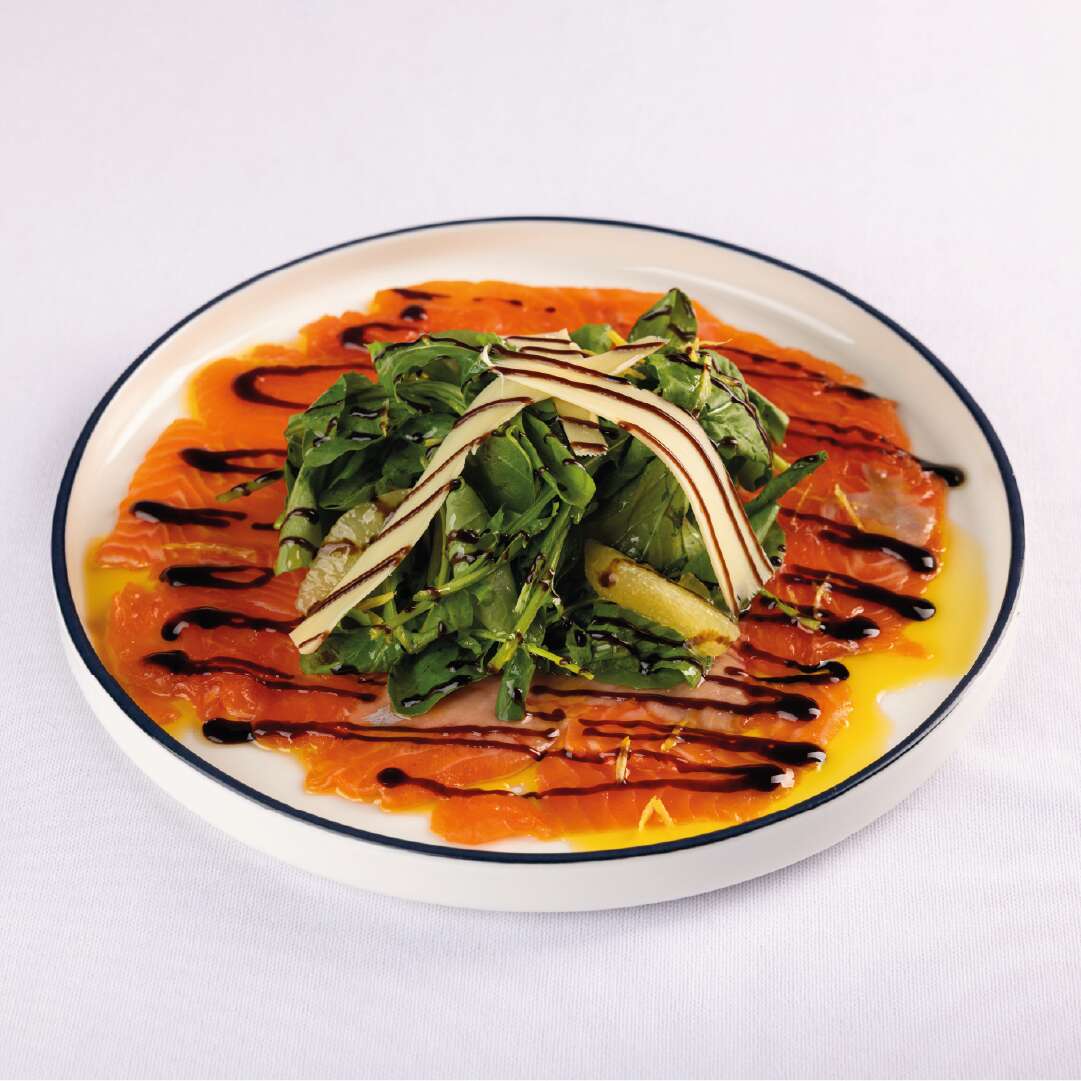 Salmon carpaccio